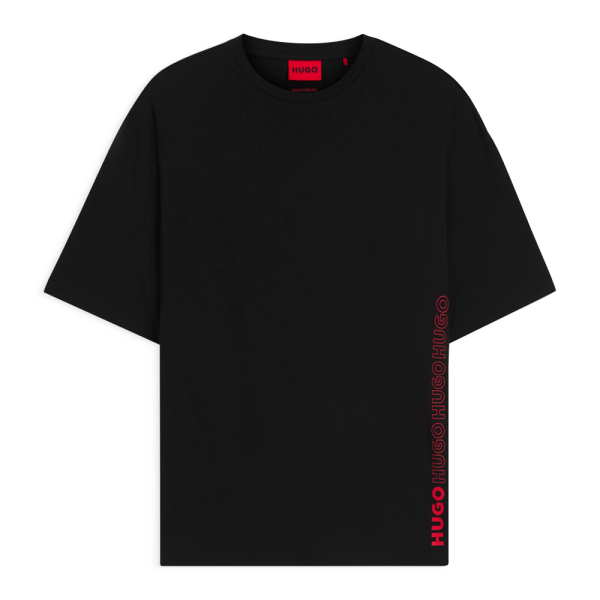 Hugo Boss T-shirts Noir - T-shirt imprim logo rpt - L - Ref 45 €